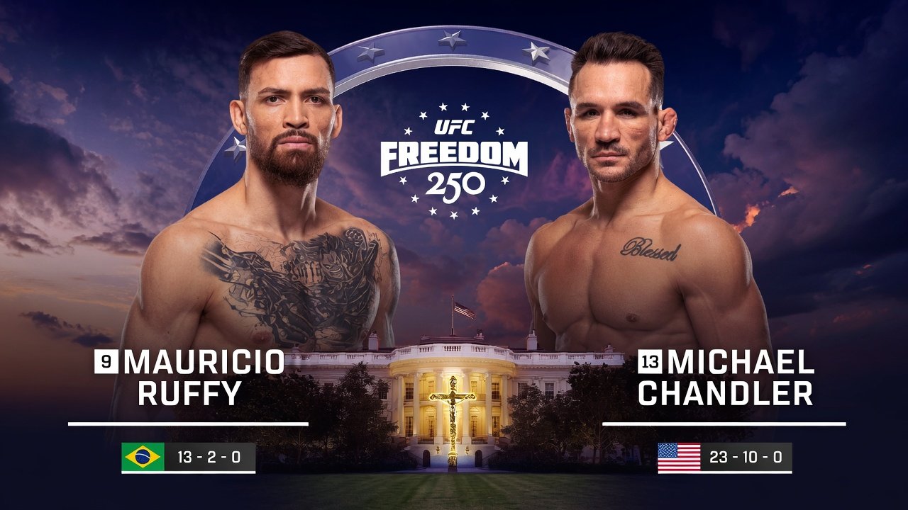 UFC Freedom 250: Brazilian Fighter Mauricio Ruffy Quotes John 3:16 and Praises Jesus After Knockout Victory