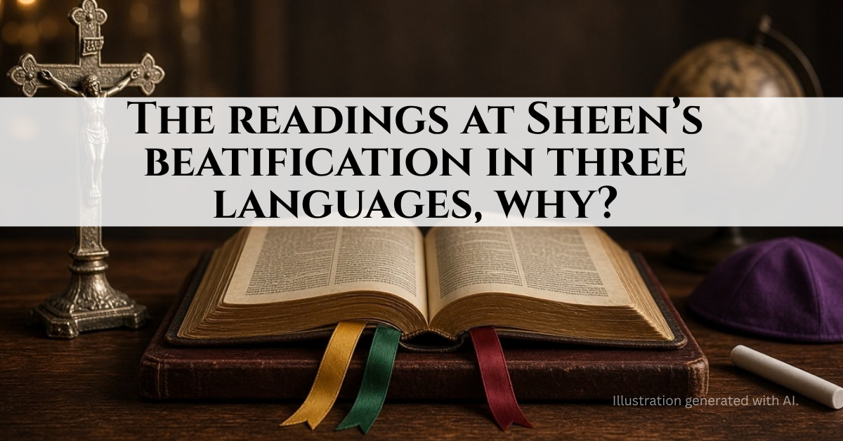 The readings at Sheen’s beatification — and why they were not all in English
